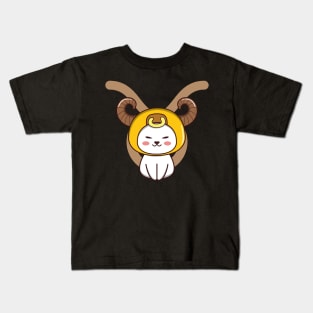 Taurus Zodiac Cat Kids T-Shirt